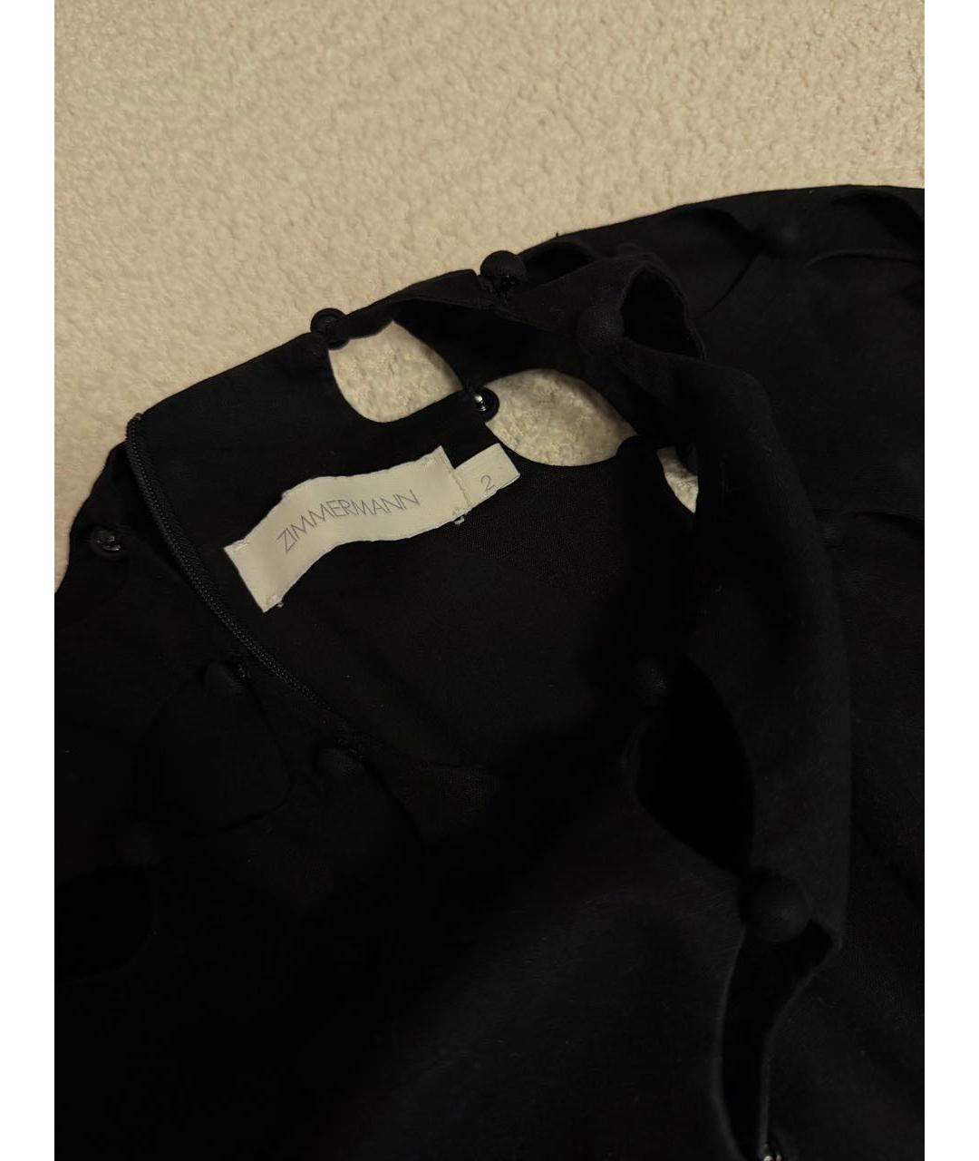 ZIMMERMANN Черное льняное платье, фото 4