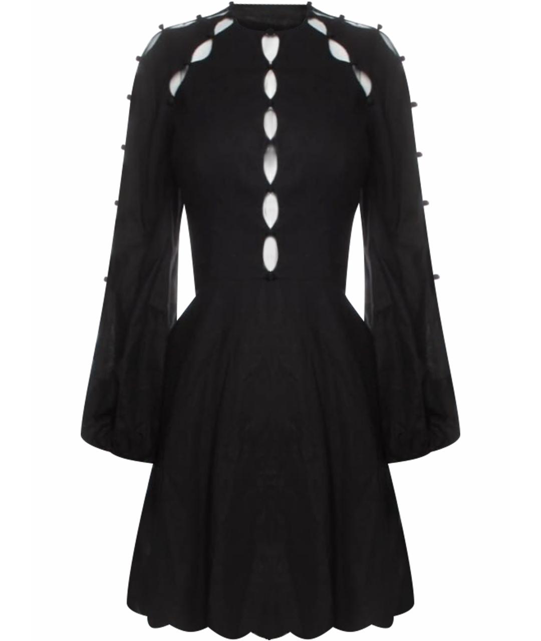 ZIMMERMANN Черное льняное платье, фото 1