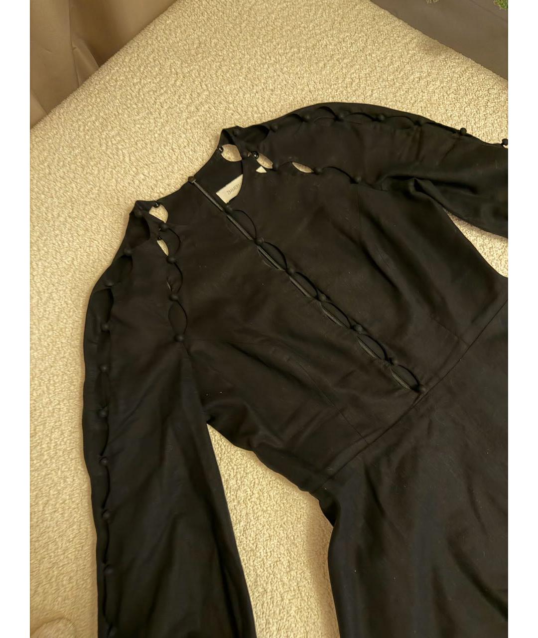 ZIMMERMANN Черное льняное платье, фото 6