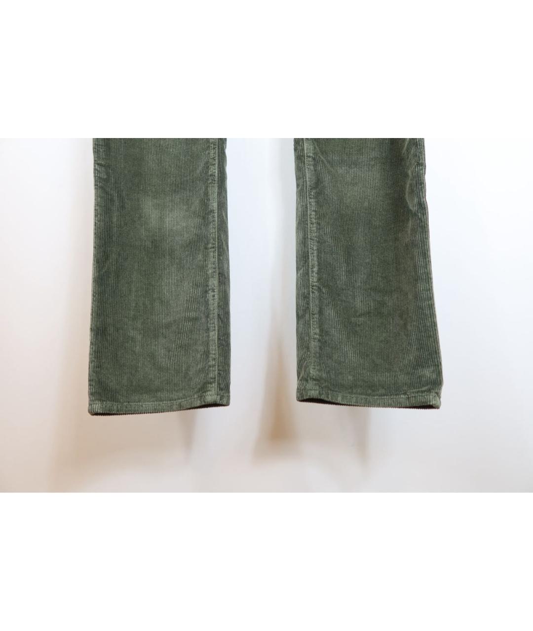 JACOB COHEN Зеленые хлопковые прямые джинсы, фото 3