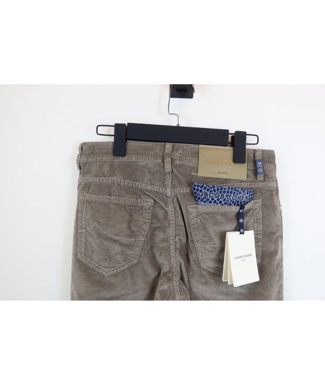 JACOB COHEN Бежевые хлопковые джинсы, фото 4