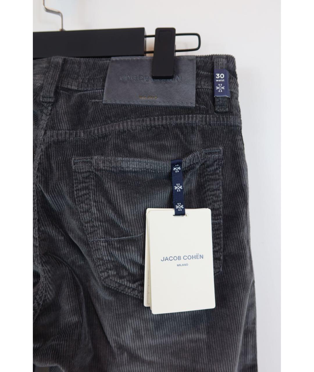 JACOB COHEN Серые хлопковые джинсы, фото 5
