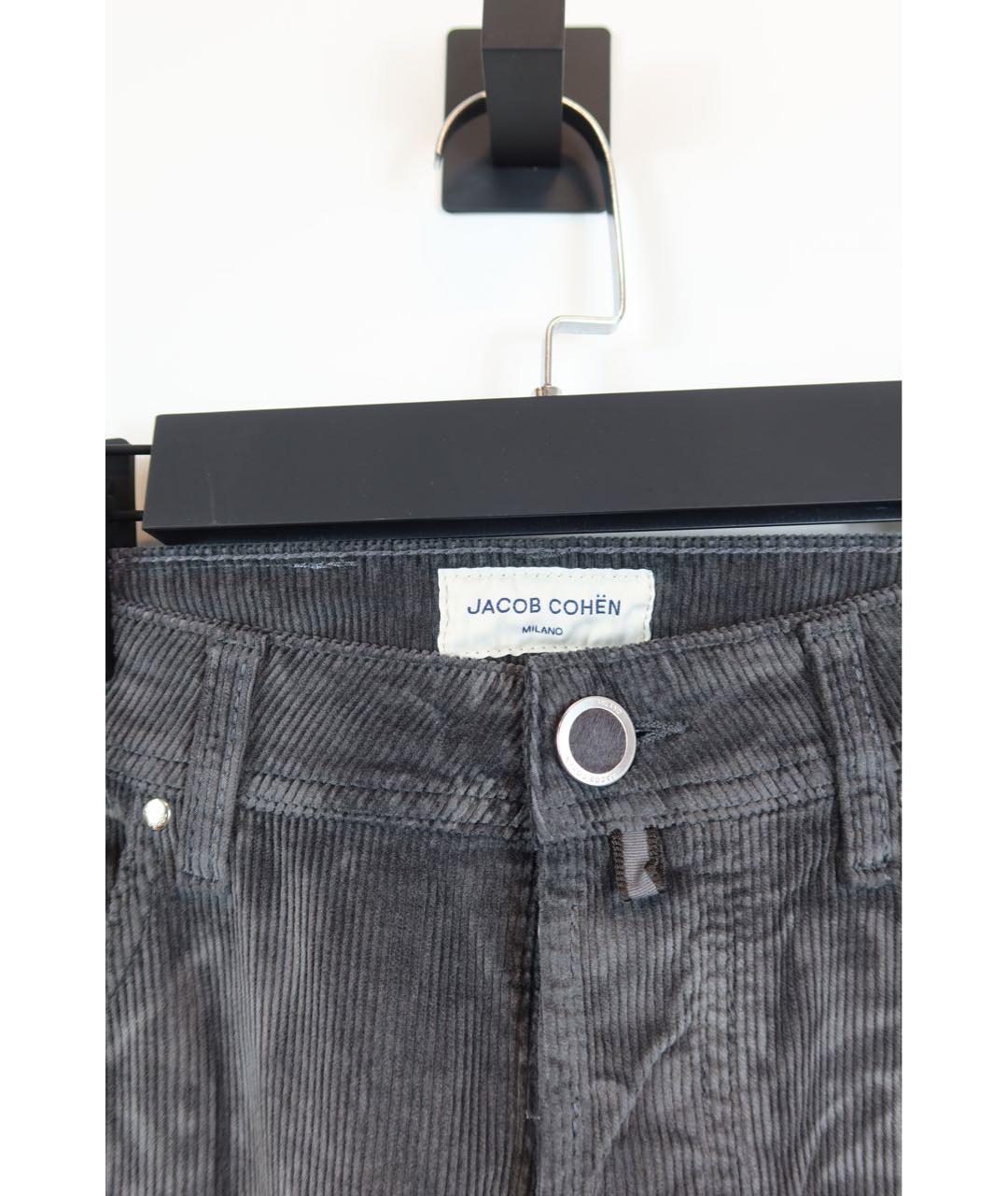 JACOB COHEN Серые хлопковые джинсы, фото 4