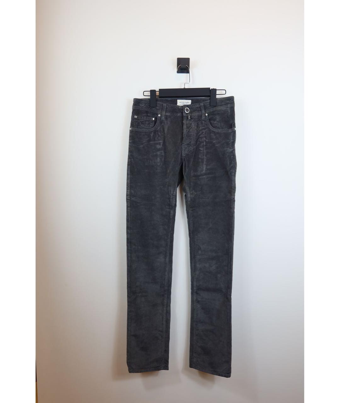 JACOB COHEN Серые хлопковые джинсы, фото 8