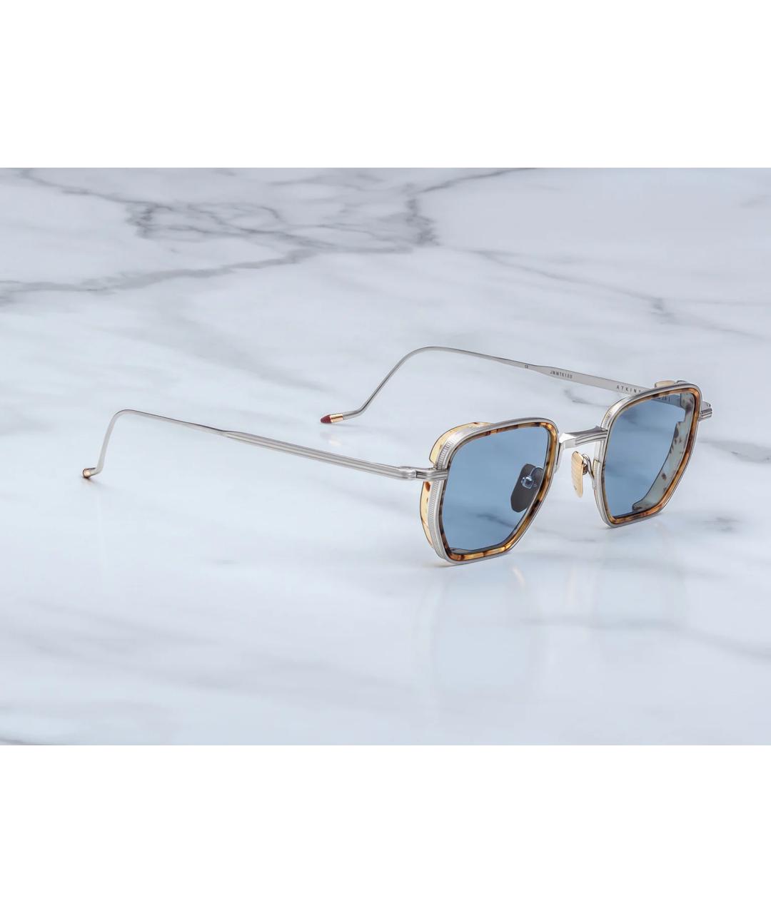 JACQUES MARIE MAGE Голубые металлические солнцезащитные очки, фото 2