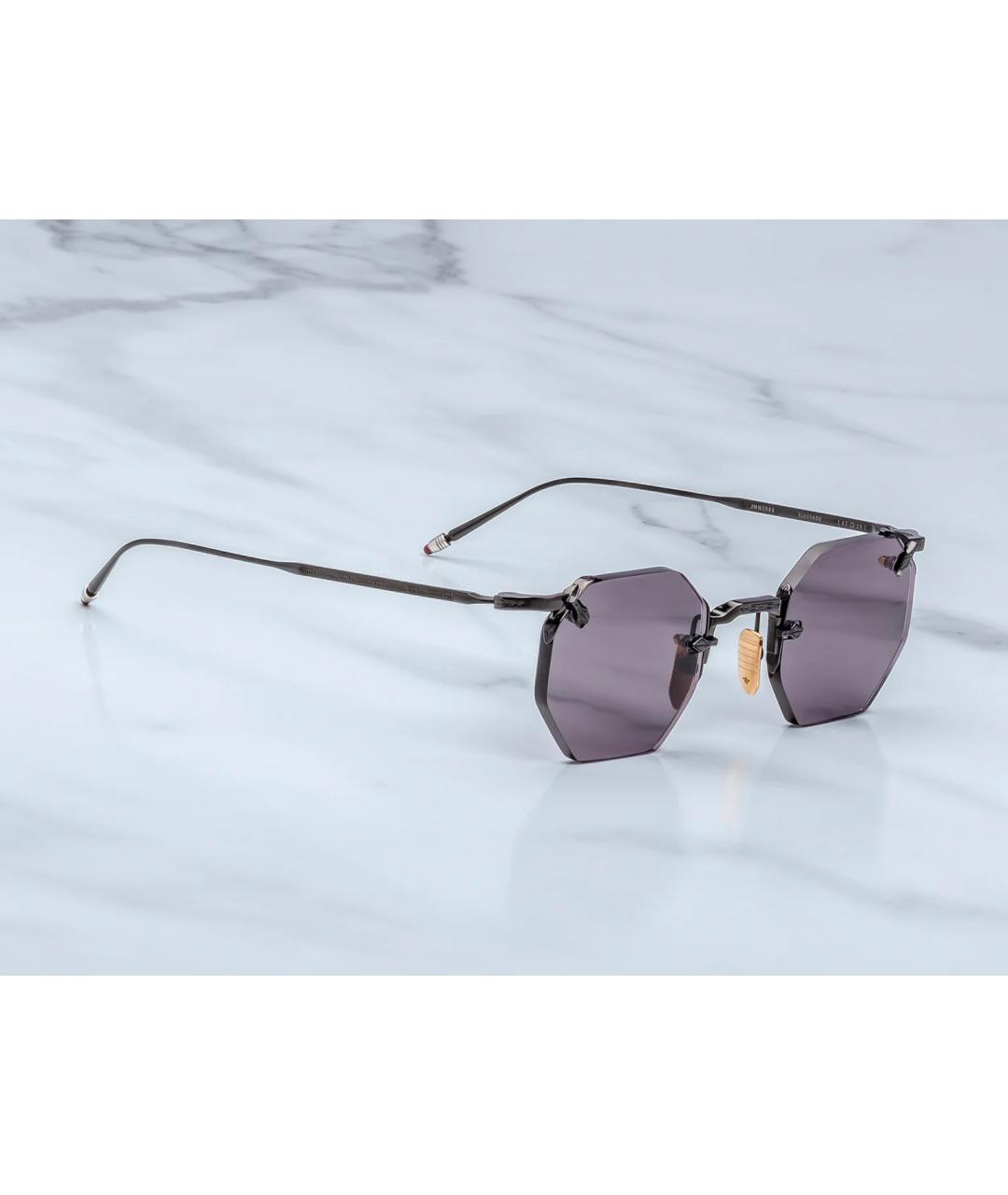 JACQUES MARIE MAGE Черные металлические солнцезащитные очки, фото 2