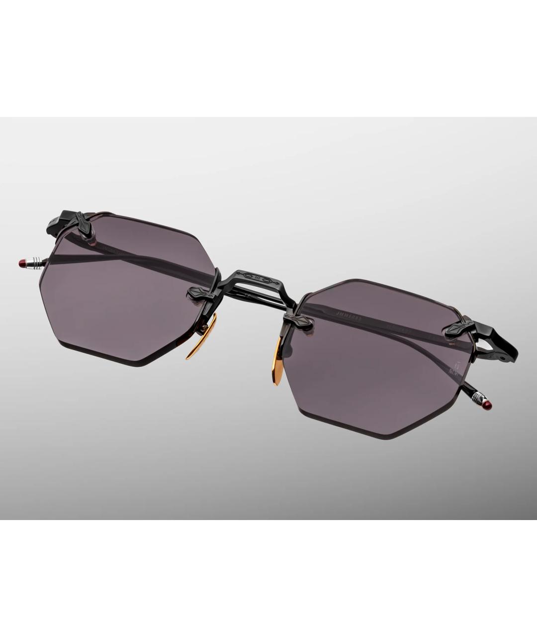 JACQUES MARIE MAGE Черные металлические солнцезащитные очки, фото 3