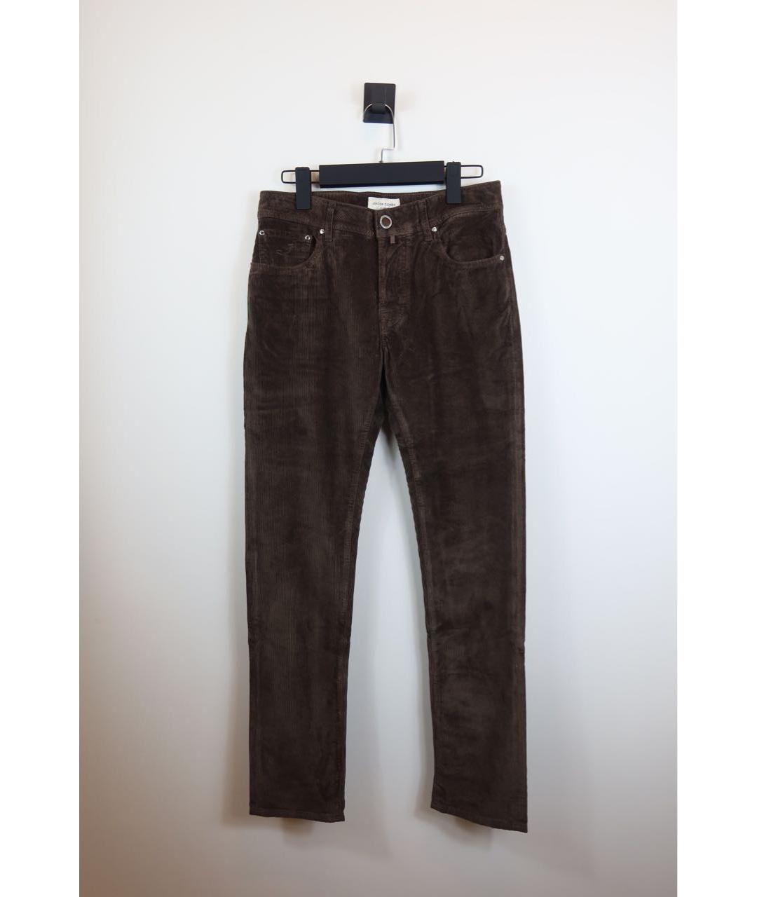 JACOB COHEN Коричневые хлопковые джинсы, фото 8