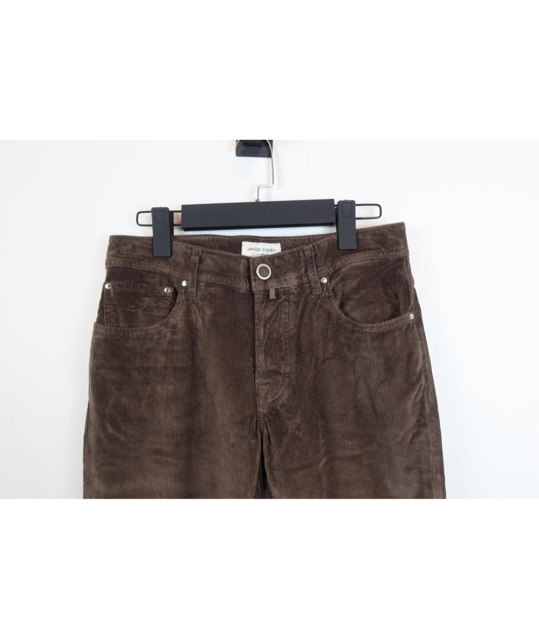 JACOB COHEN Коричневые хлопковые джинсы, фото 2