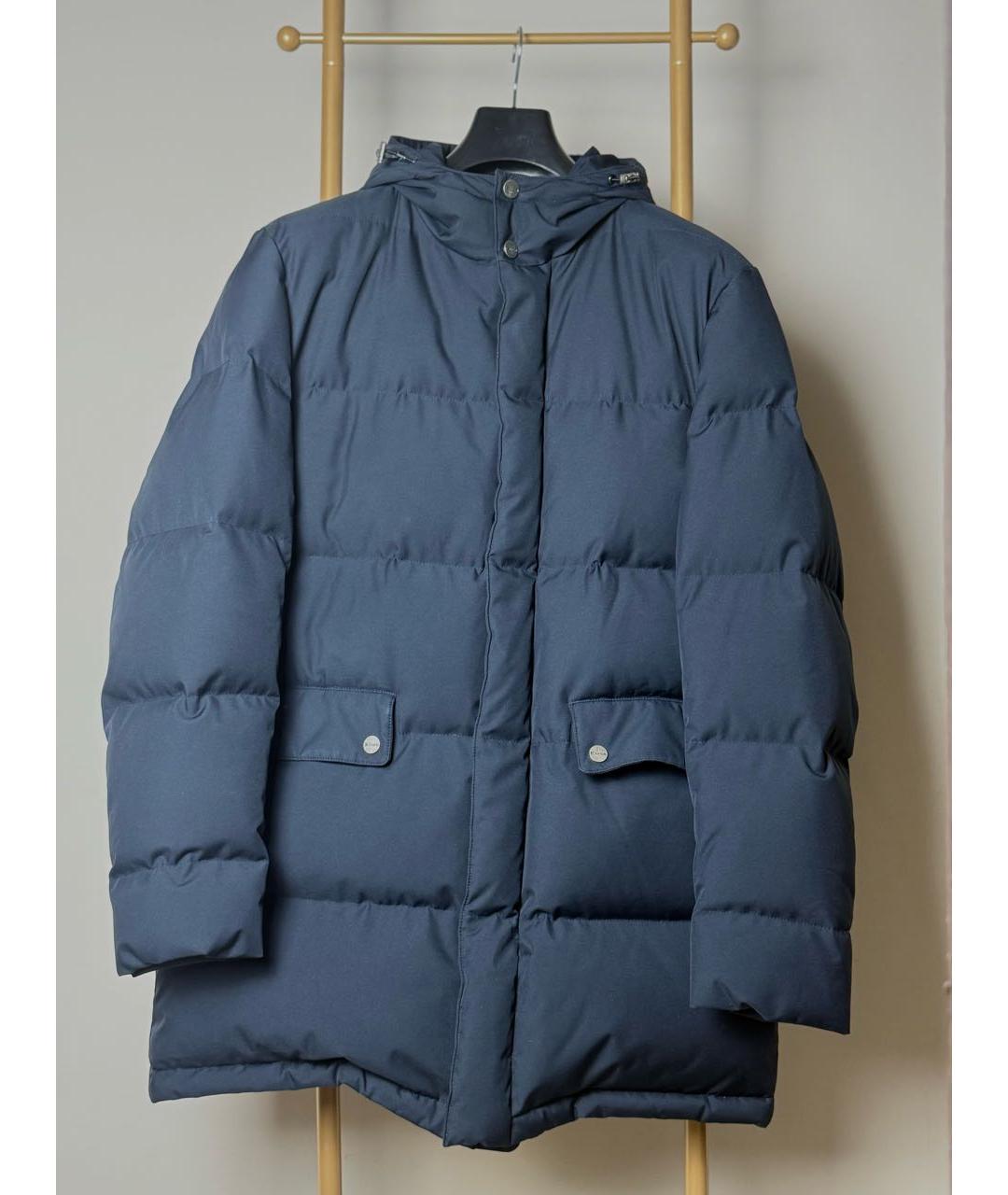 KITON Темно-синий кашемировый пуховик, фото 3
