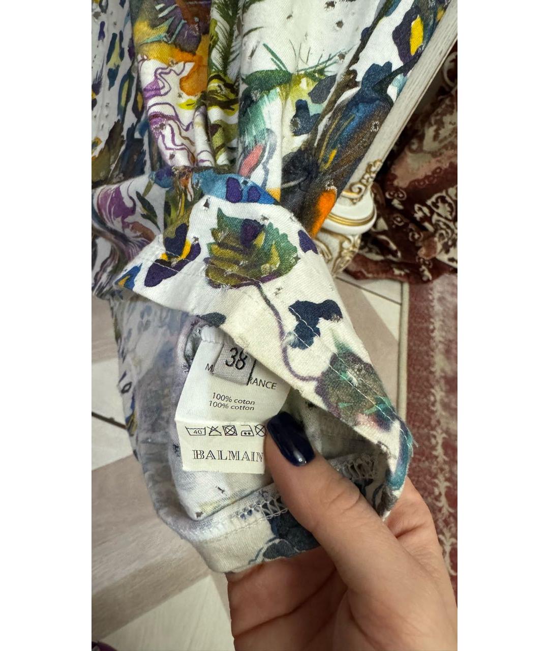 BALMAIN Мульти хлопковая футболка, фото 6