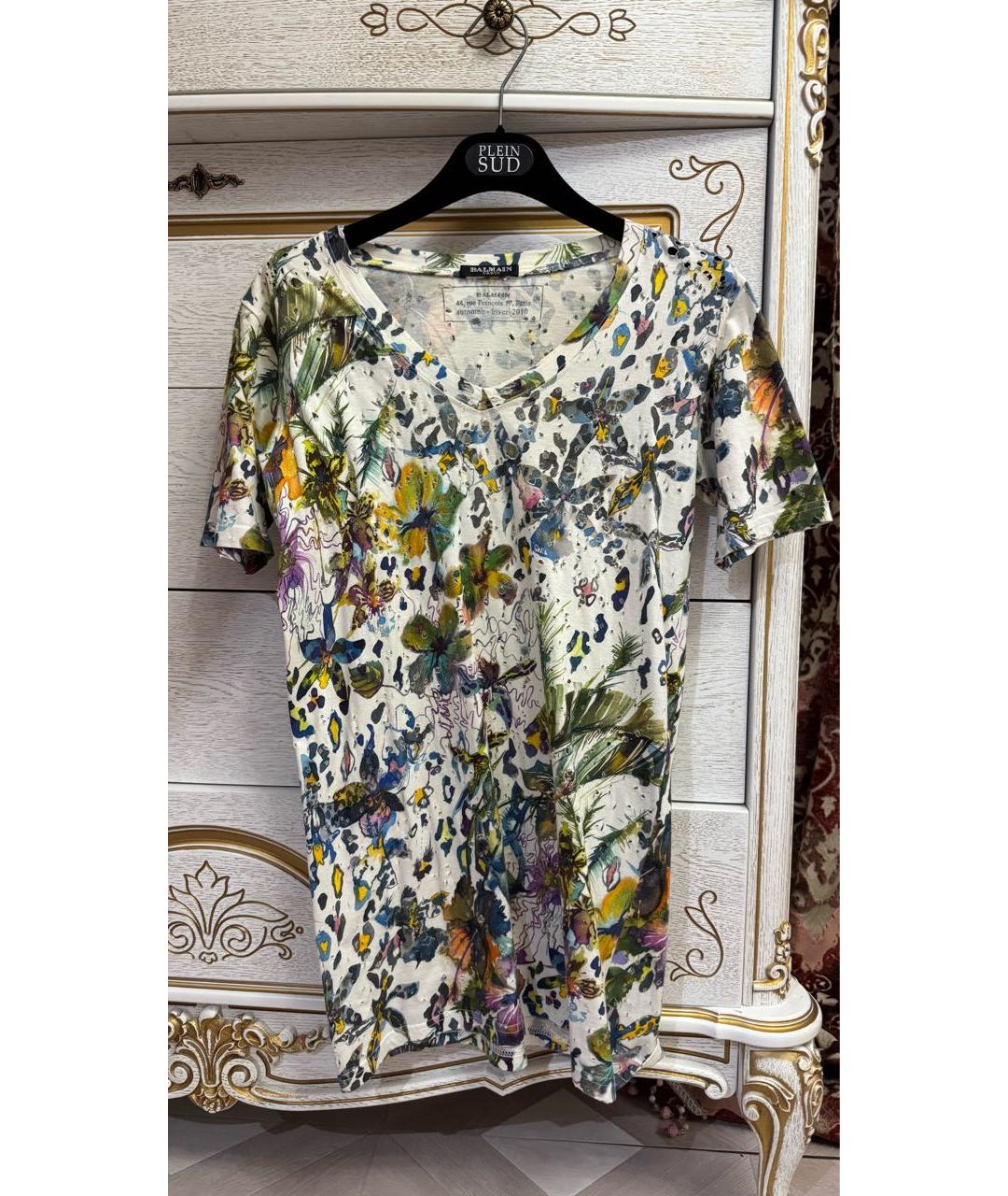 BALMAIN Мульти хлопковая футболка, фото 7