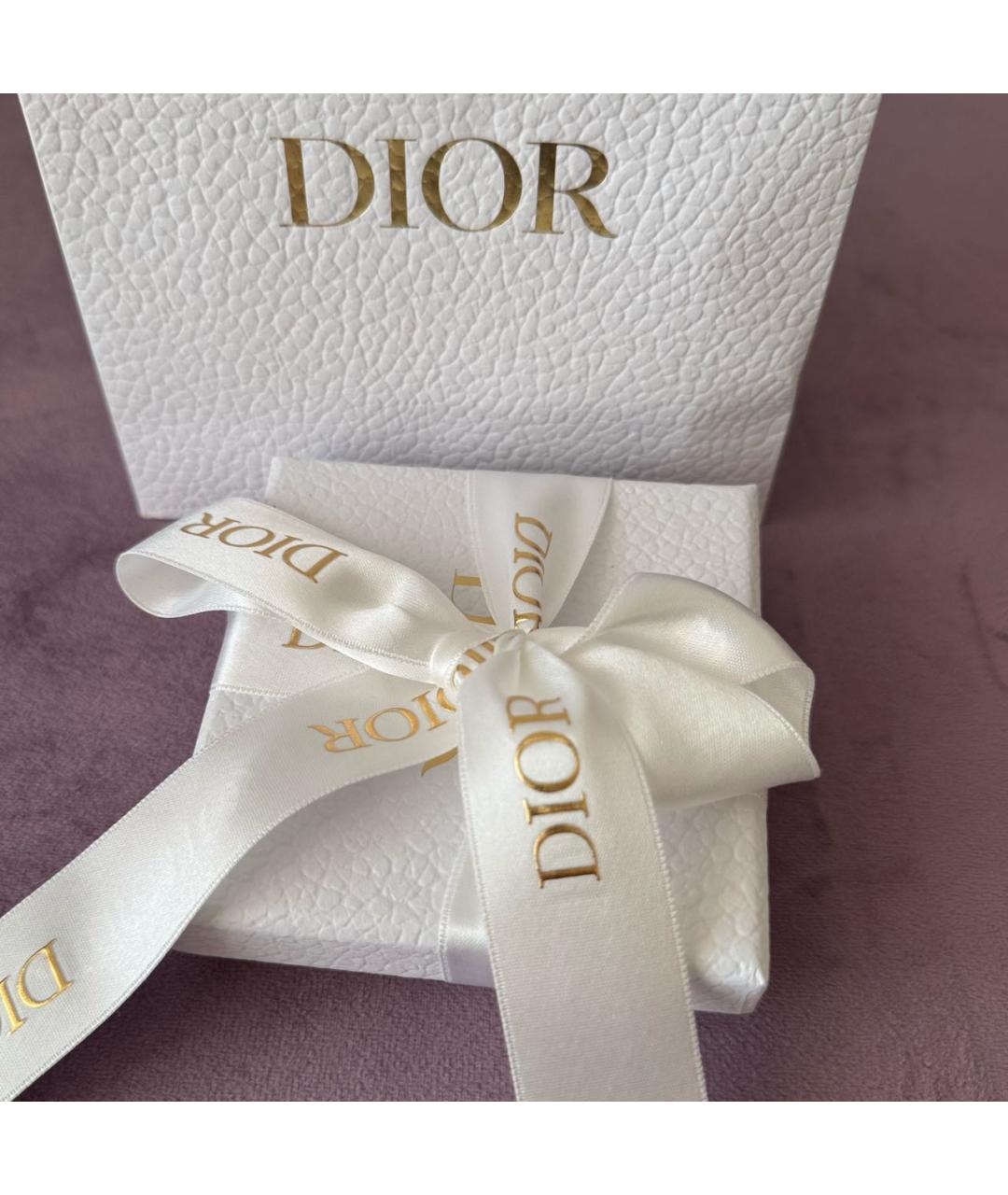 CHRISTIAN DIOR Золотые латунные серьги, фото 2