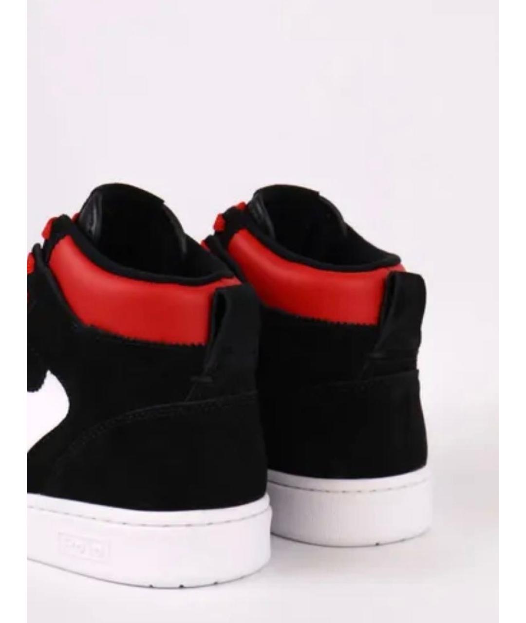 POLO RALPH LAUREN Красные кожаные высокие кроссовки / кеды, фото 4