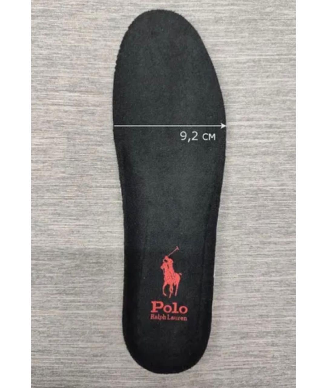 POLO RALPH LAUREN Красные кожаные высокие кроссовки / кеды, фото 5