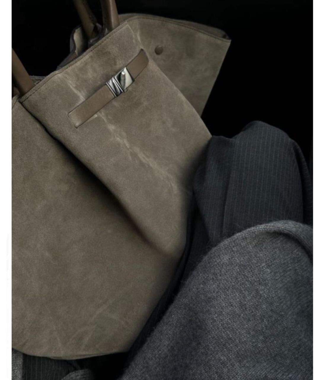 DEMELLIER Хаки замшевая сумка через плечо, фото 6