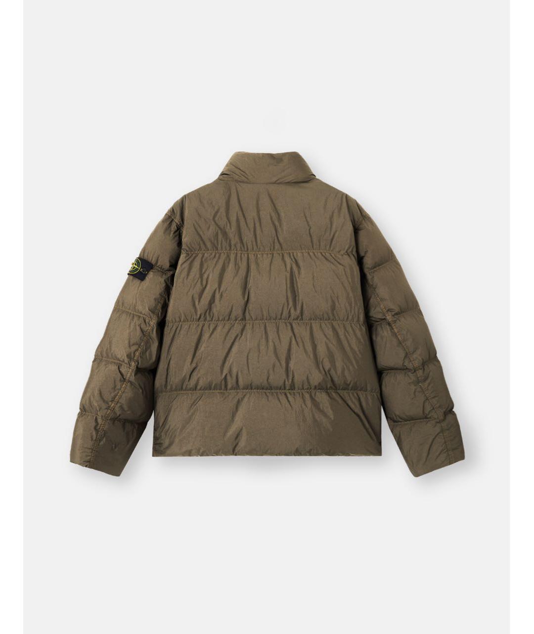 STONE ISLAND Хаки полиэстеровая куртка, фото 2