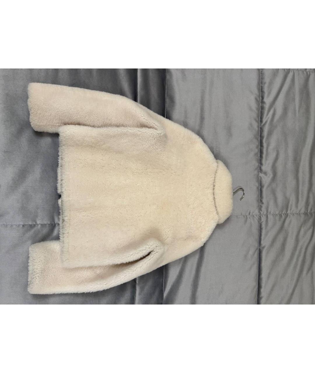 LORO PIANA Бежевая кожаная дубленка, фото 2