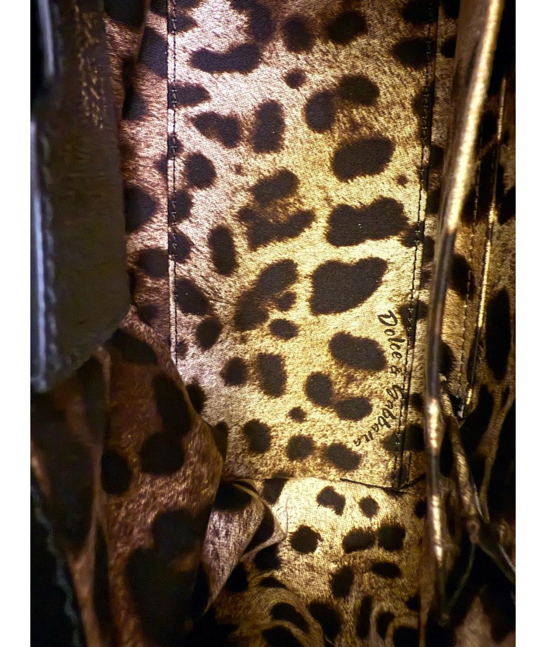 DOLCE&GABBANA Черная кожаная сумка через плечо, фото 4