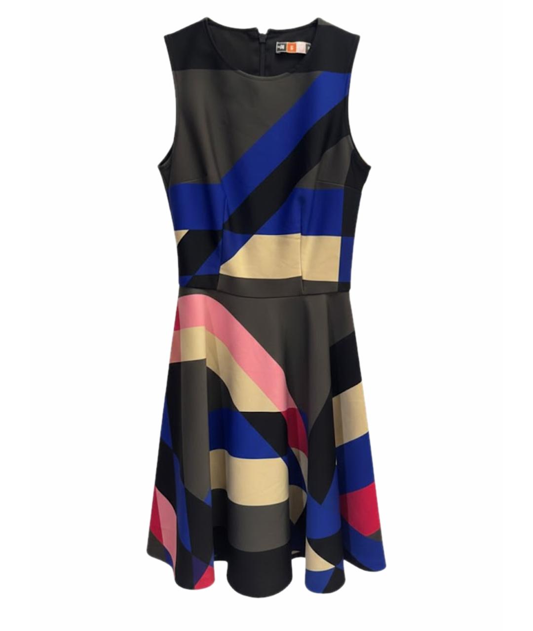 MSGM Мульти шелковое коктейльное платье, фото 1