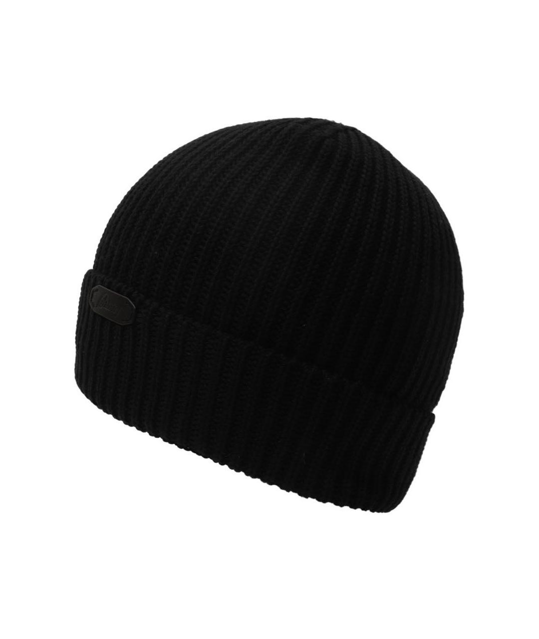 BRIONI Черная шерстяная шапка, фото 4