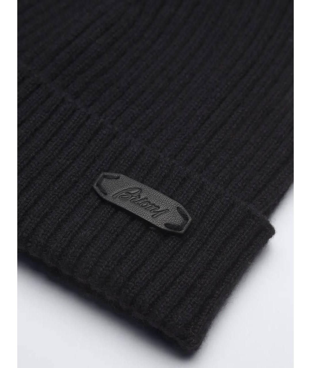 BRIONI Черная шерстяная шапка, фото 5