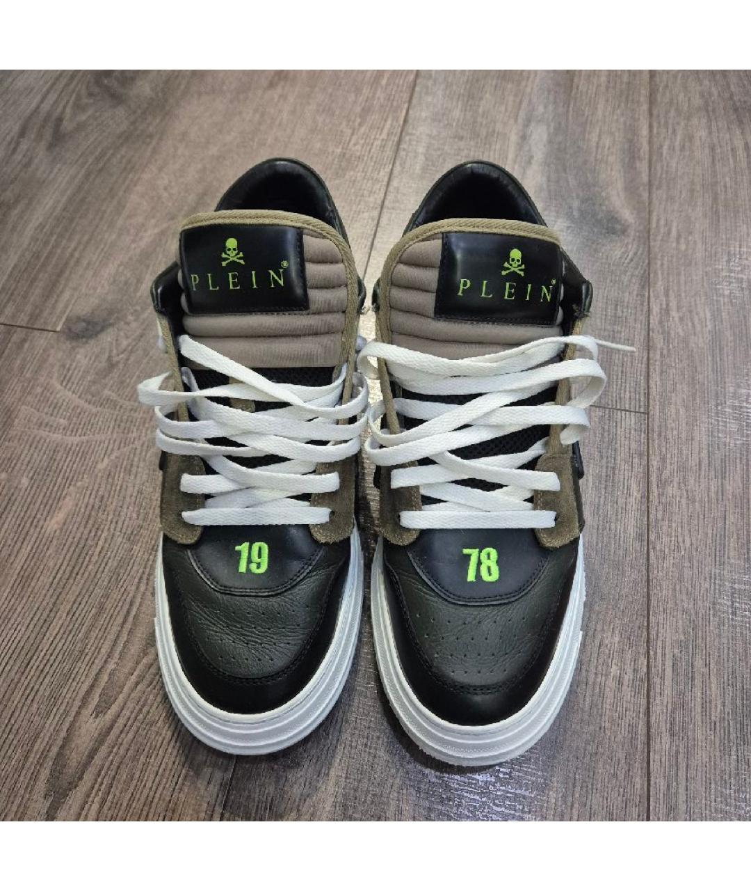 PHILIPP PLEIN Мульти кожаные низкие кроссовки / кеды, фото 5