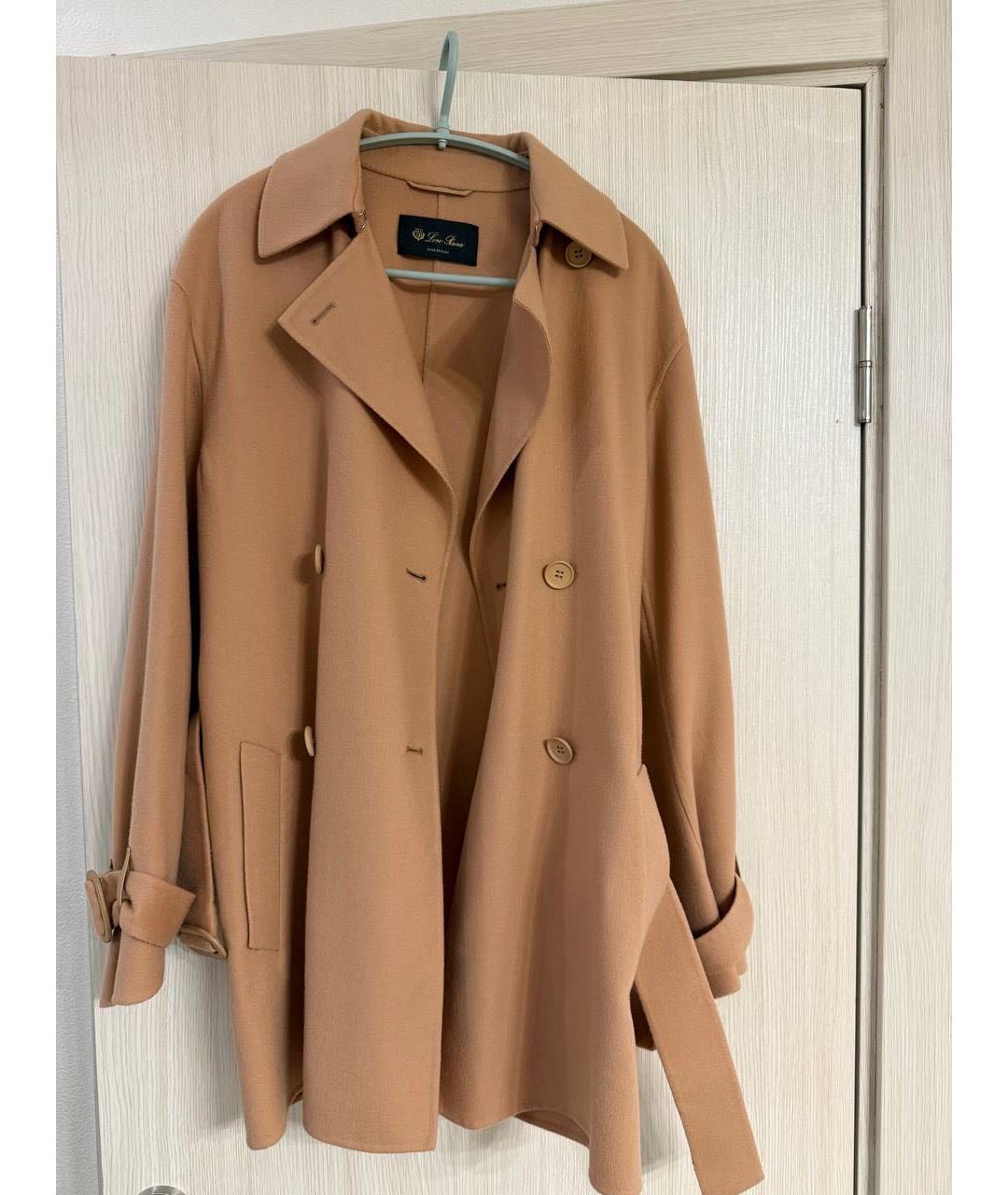 LORO PIANA Бежевое кашемировое пальто, фото 5