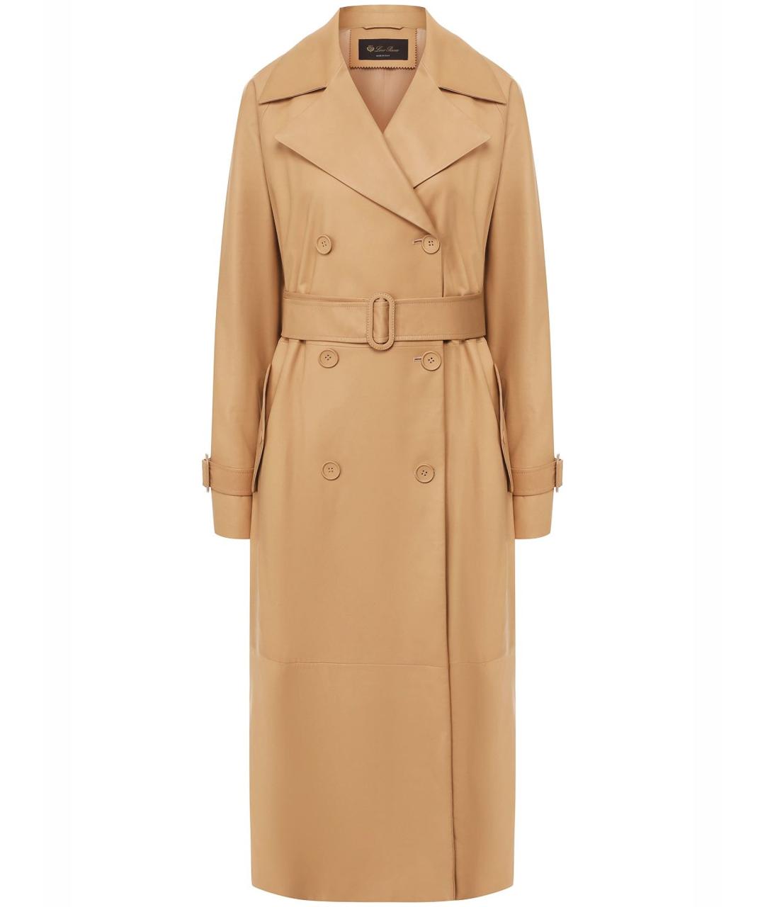 LORO PIANA Бежевое кашемировое пальто, фото 1