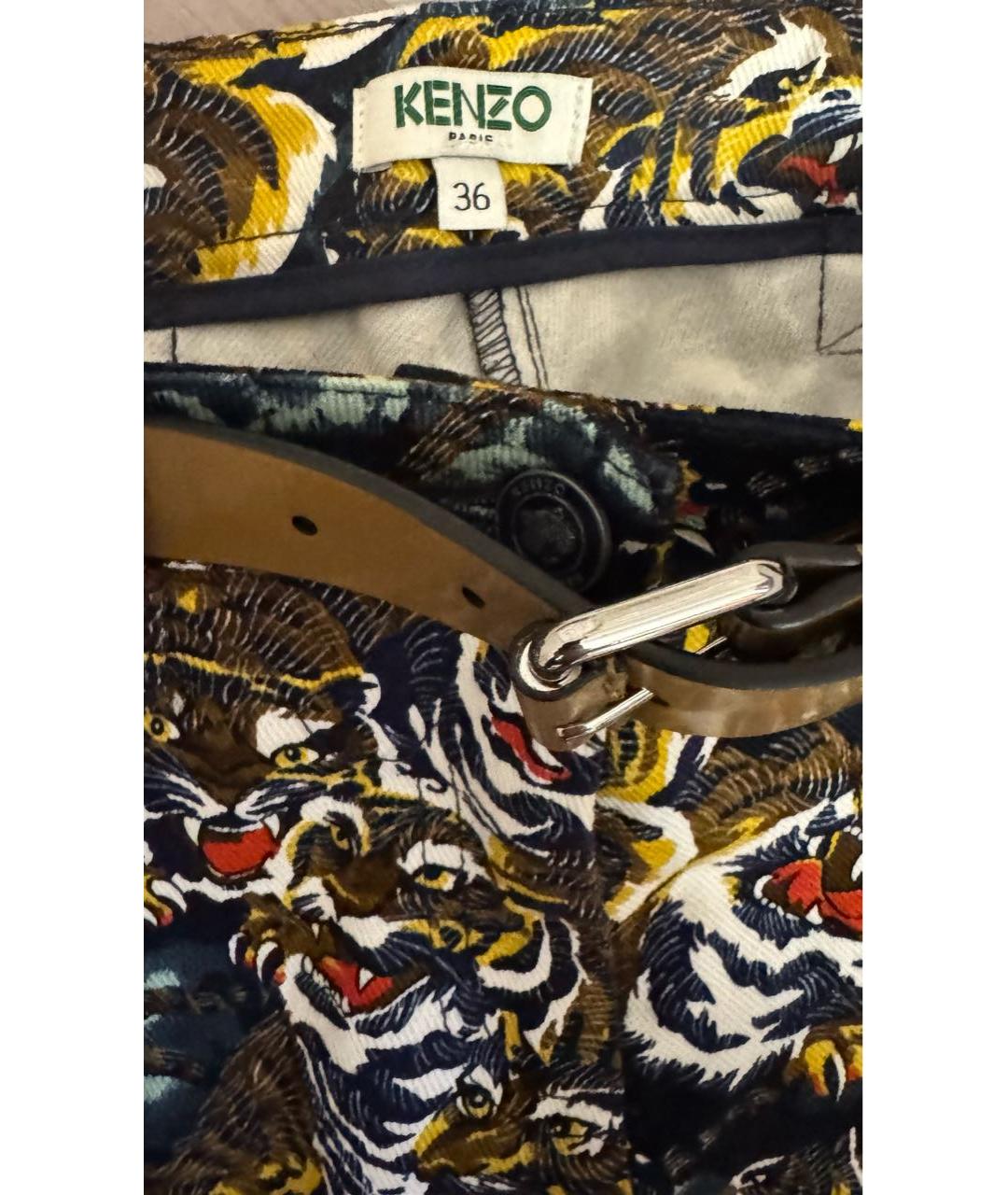 KENZO Мульти джинсы слим, фото 5