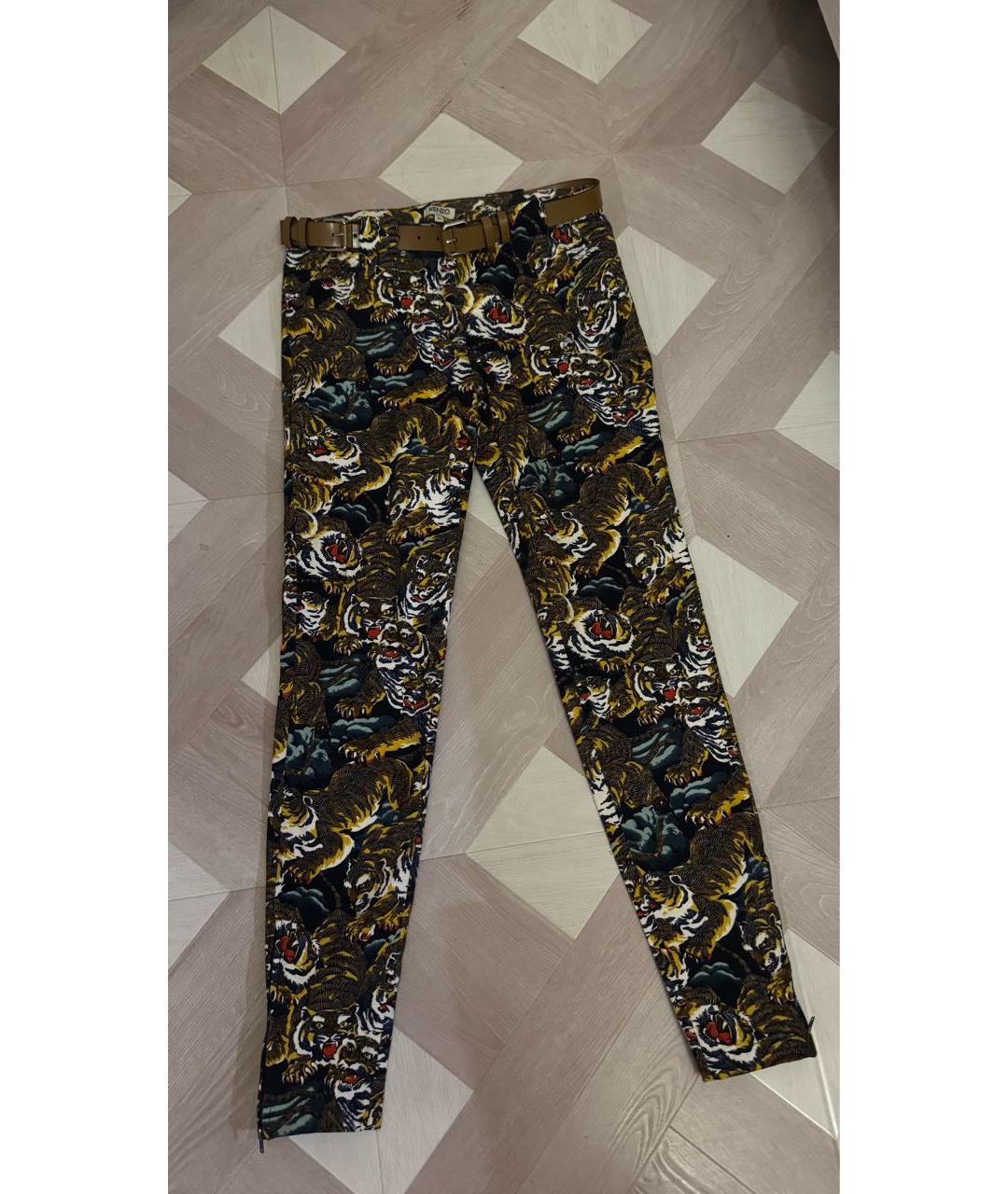 KENZO Мульти джинсы слим, фото 3