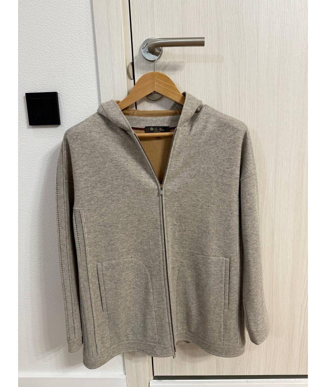 LORO PIANA Бежевый кашемировый кардиган, фото 5