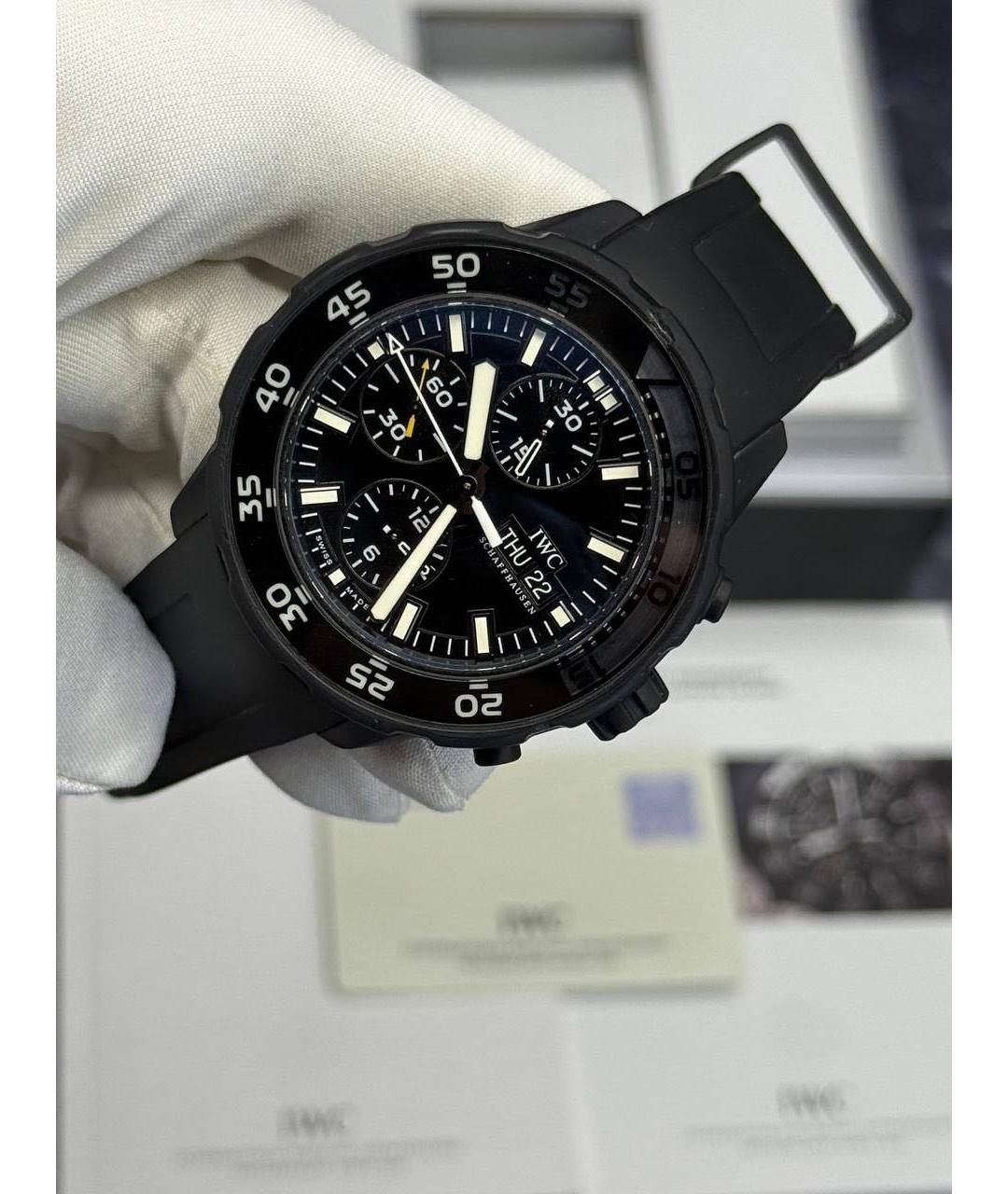 IWC Черные часы, фото 9