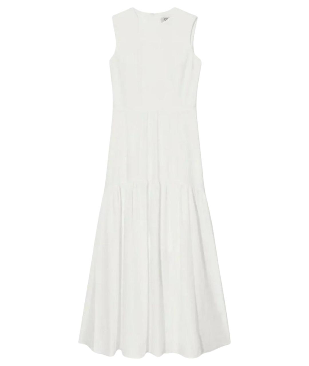 COS Белое хлопковое повседневное платье, фото 1
