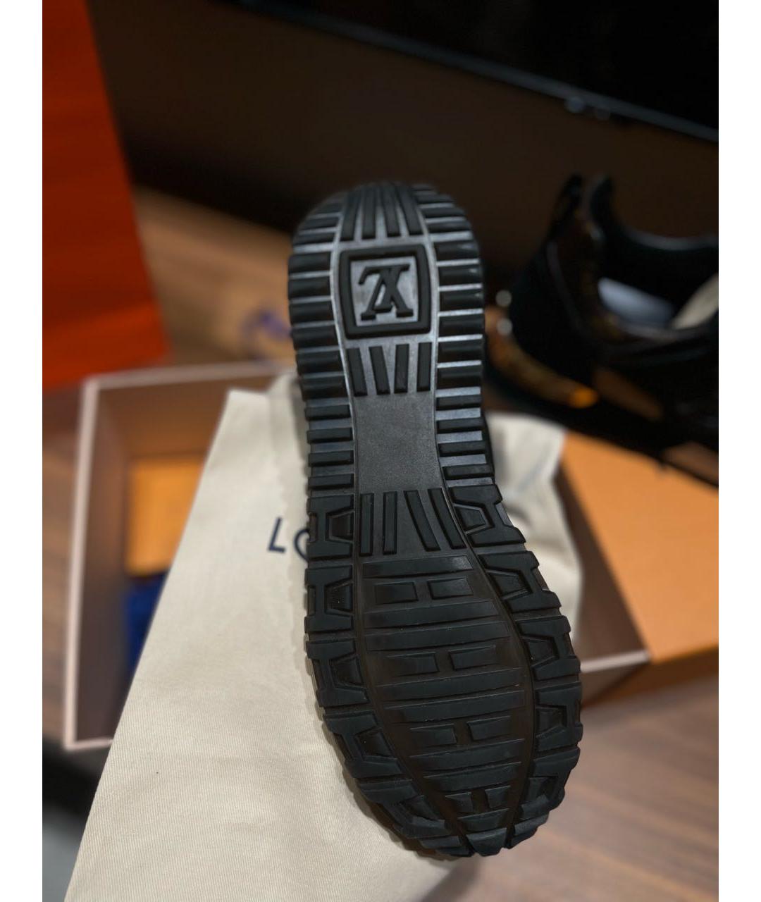 LOUIS VUITTON Черные кроссовки, фото 4