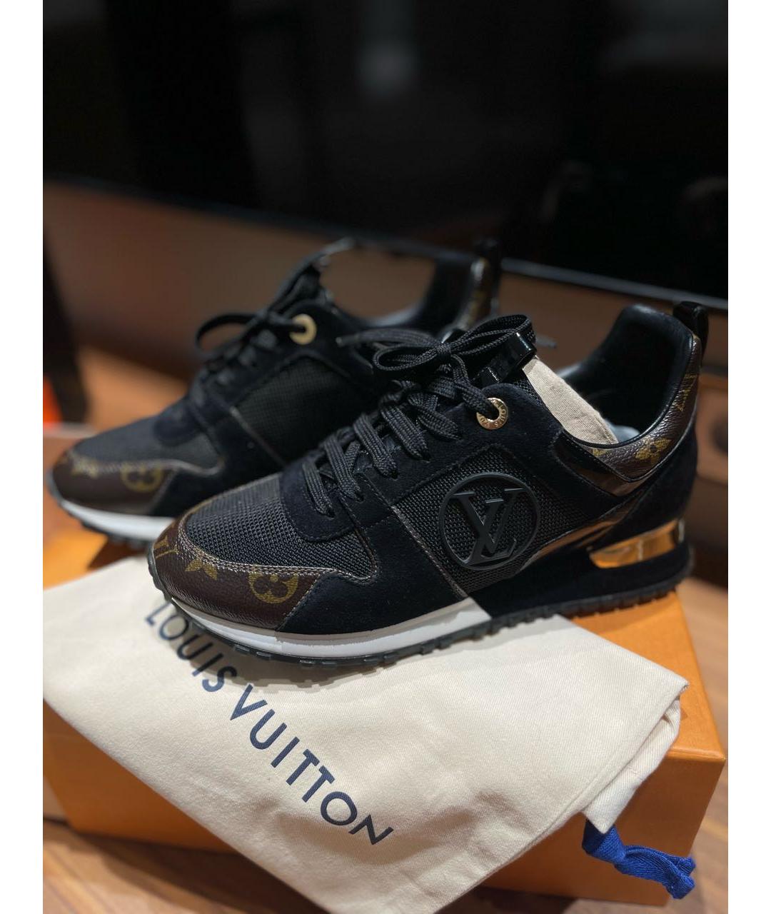 LOUIS VUITTON Черные кроссовки, фото 3