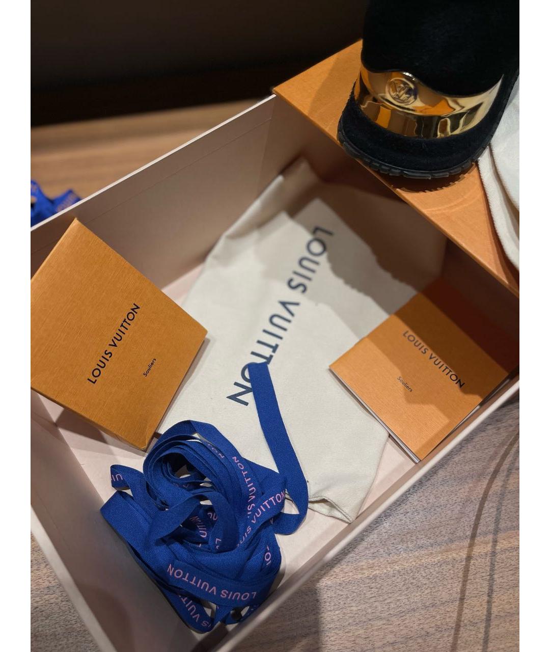 LOUIS VUITTON Черные кроссовки, фото 5