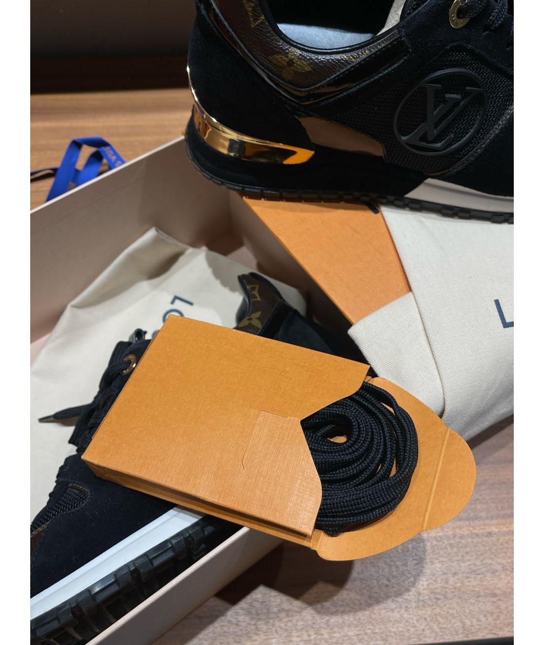 LOUIS VUITTON Черные кроссовки, фото 7