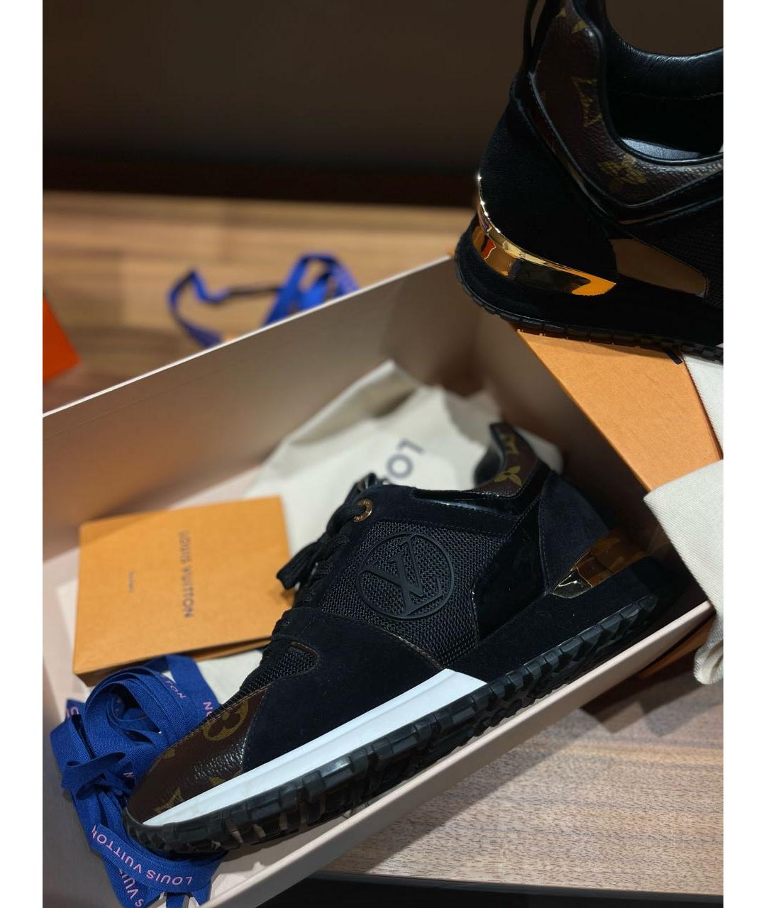 LOUIS VUITTON Черные кроссовки, фото 2