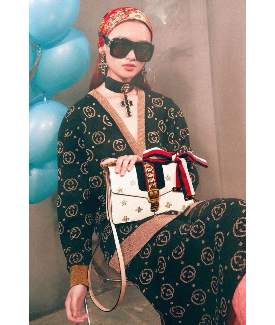 GUCCI Черный шерстяной кардиган, фото 7