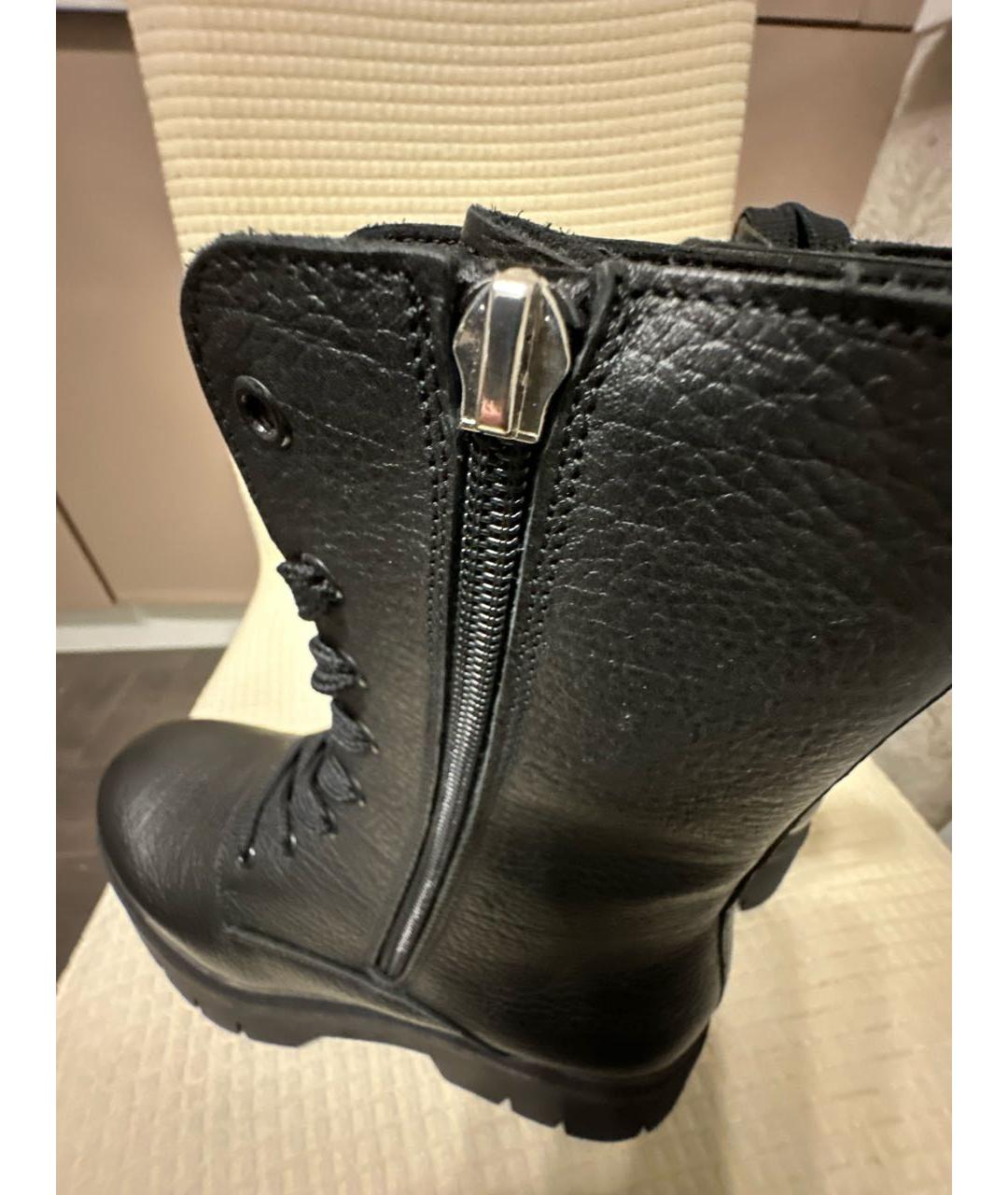 HUGO Черные кожаные ботинки, фото 5