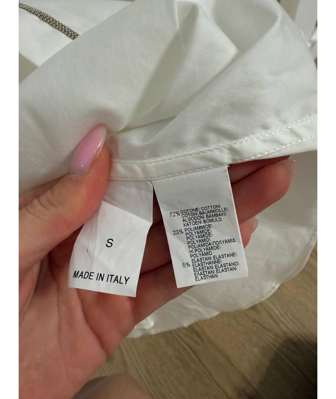 BRUNELLO CUCINELLI Белая хлопковая рубашка, фото 4