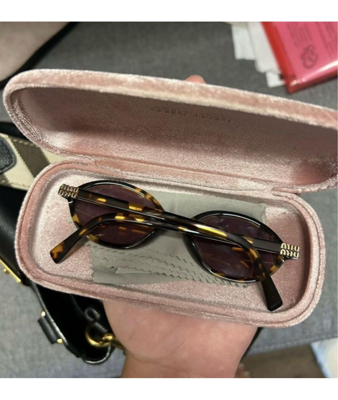 MIU MIU Мульти пластиковые солнцезащитные очки, фото 3