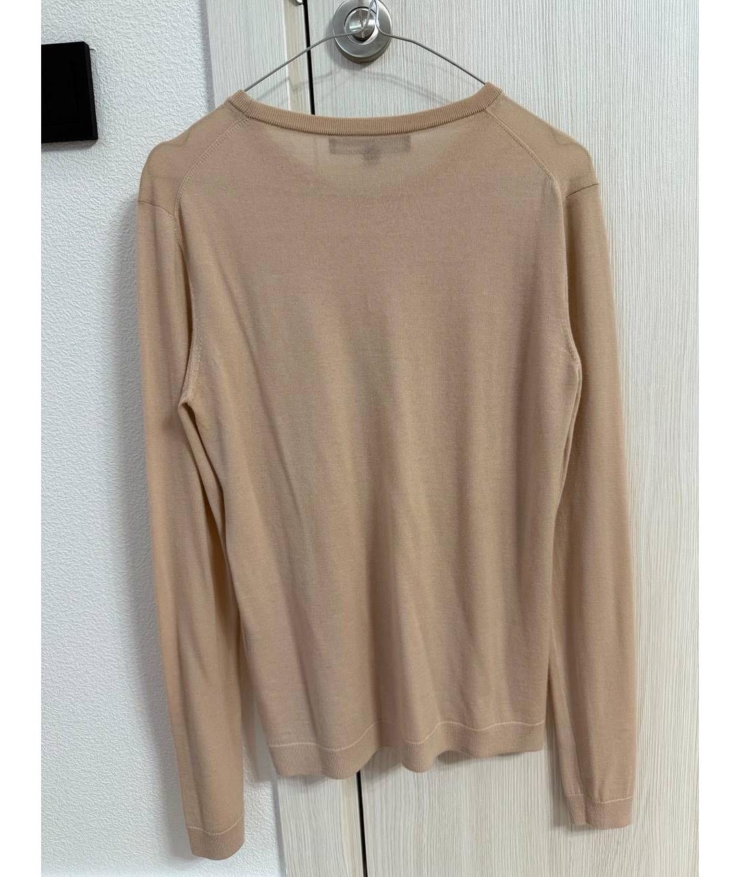 RALPH LAUREN Бежевый кашемировый джемпер / свитер, фото 2