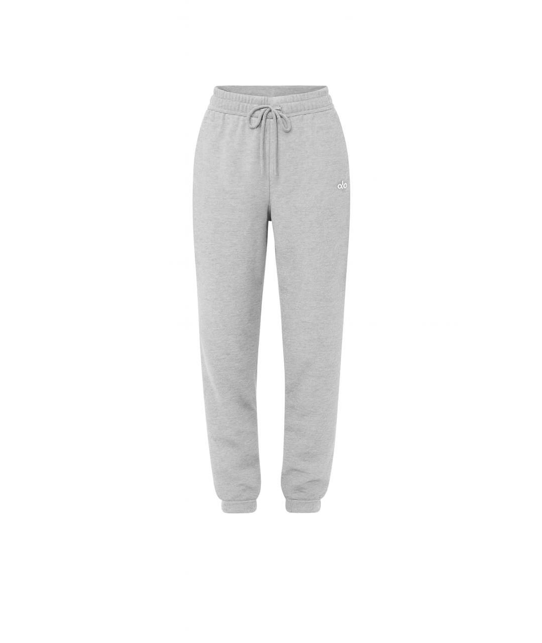 ALO YOGA Серые хлопковые спортивные брюки и шорты, фото 7