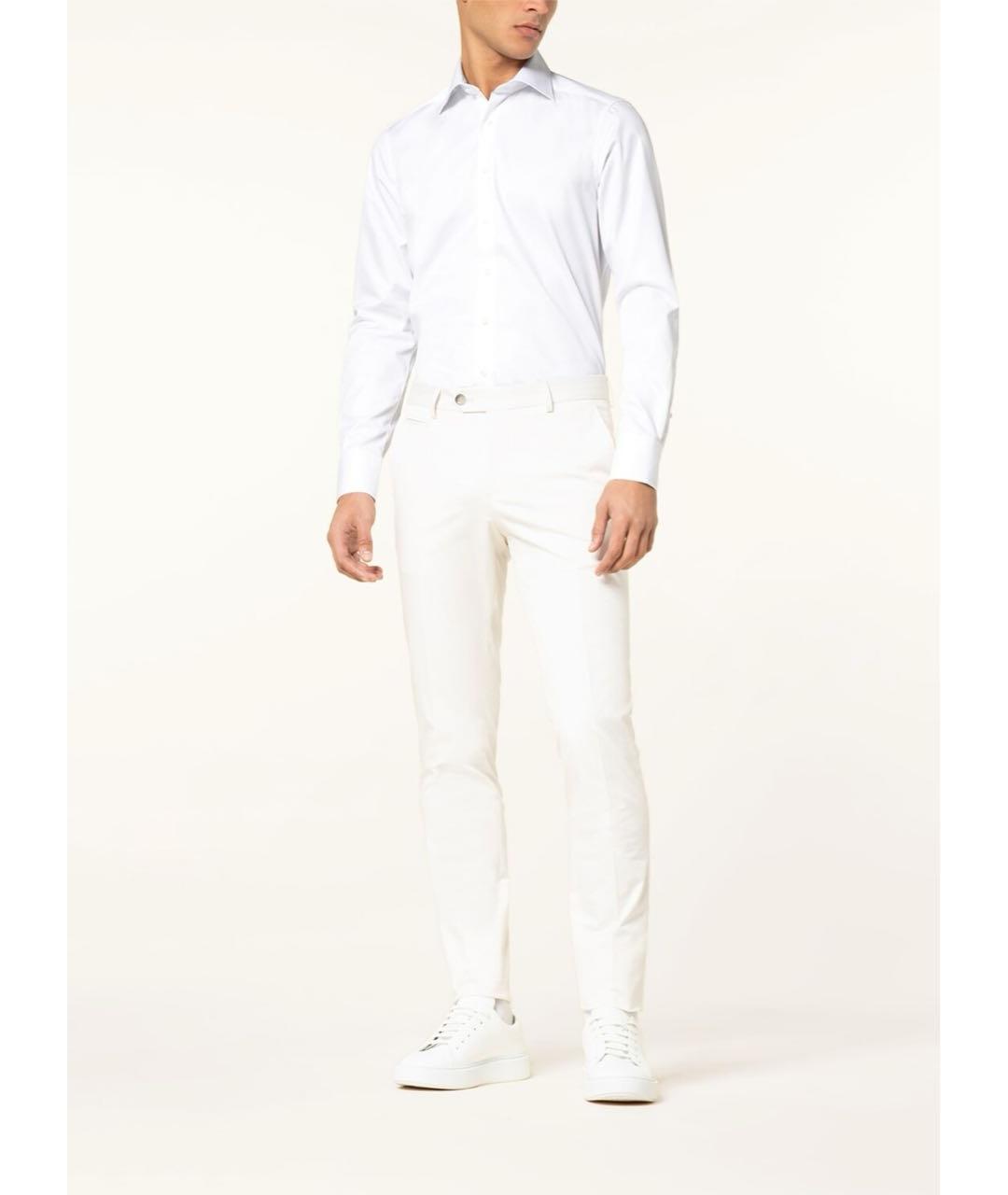 BRIONI Белая хлопковая классическая рубашка, фото 3