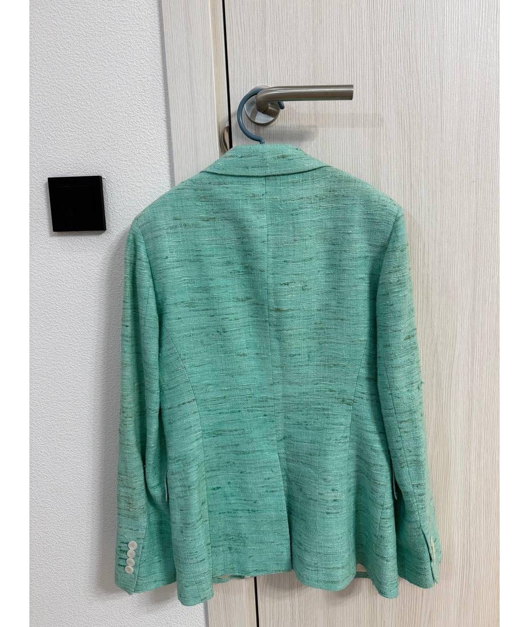 KITON Салатовый хлопковый жакет/пиджак, фото 2