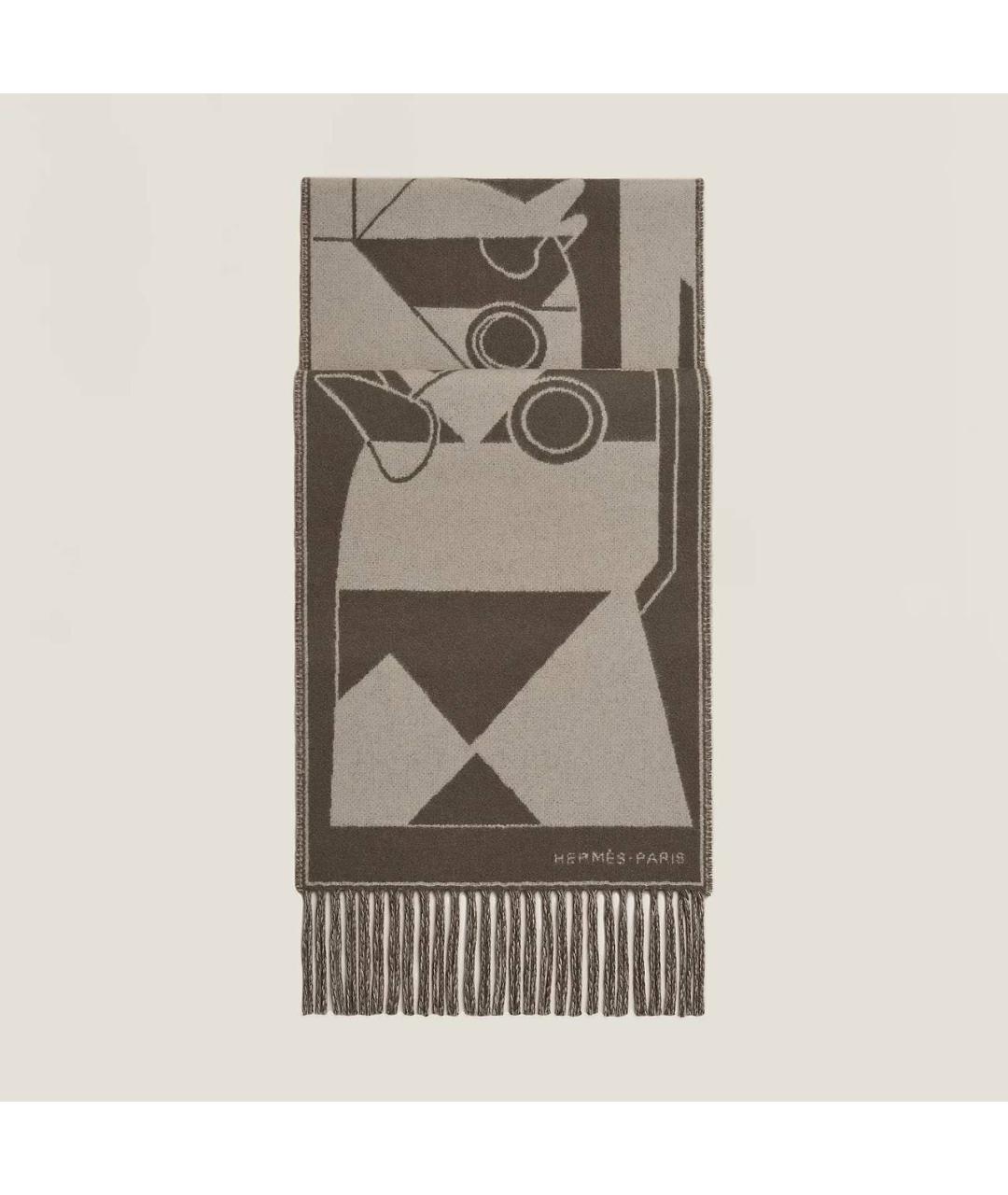 HERMES Мульти кашемировый шарф, фото 4