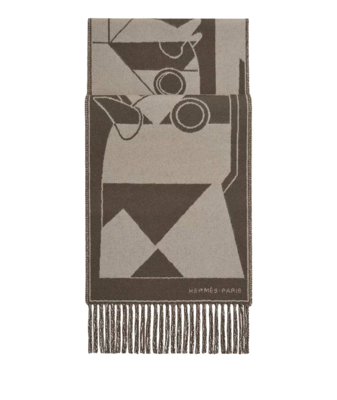 HERMES Мульти кашемировый шарф, фото 1