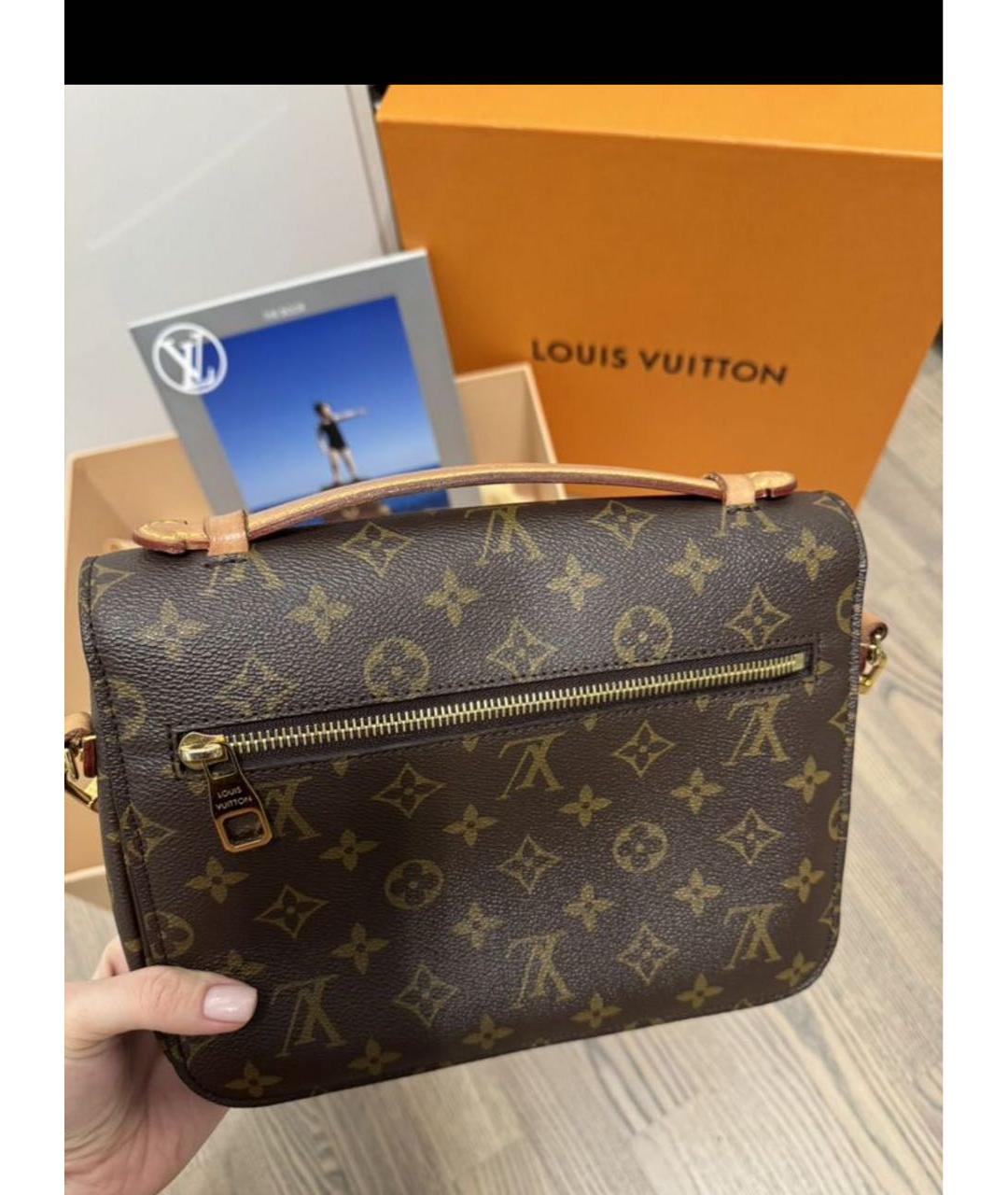 LOUIS VUITTON Коричневая сумка через плечо, фото 3